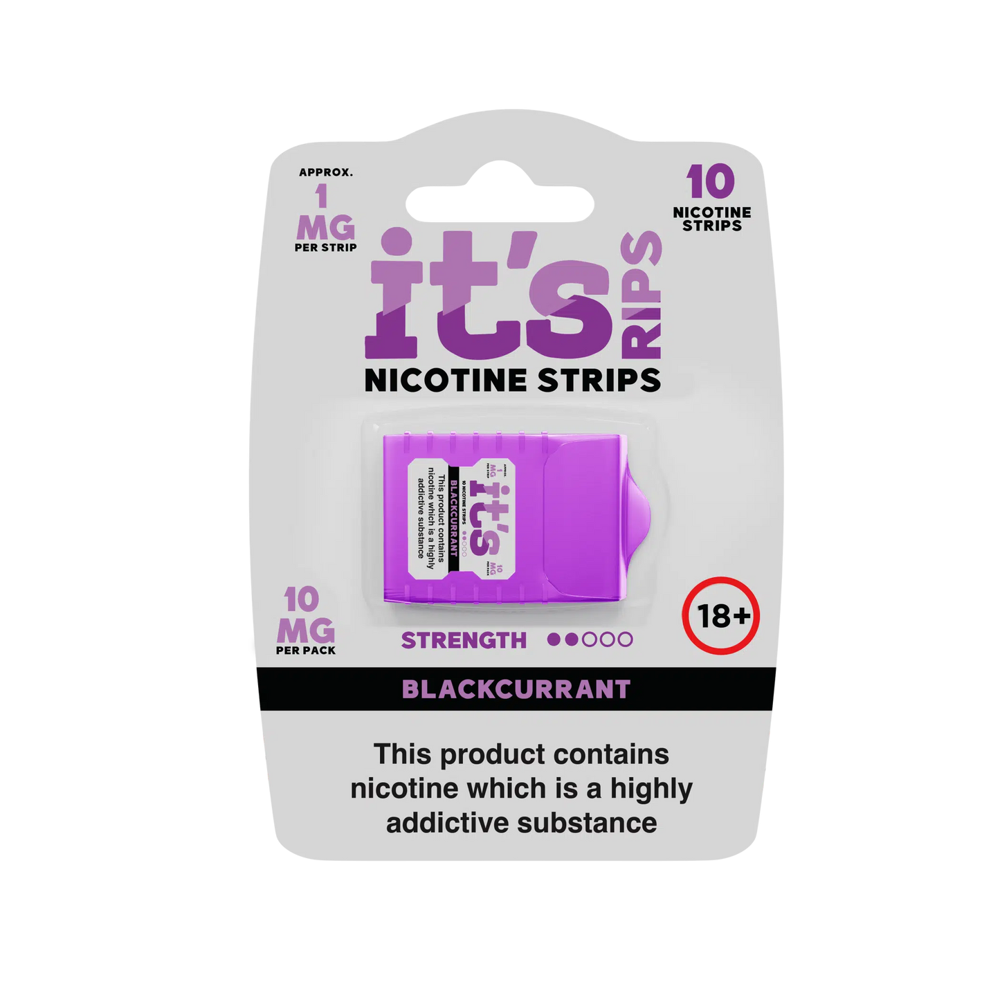 It's Rips Blackcurrant 1 mg/strip (10 mg/pack)