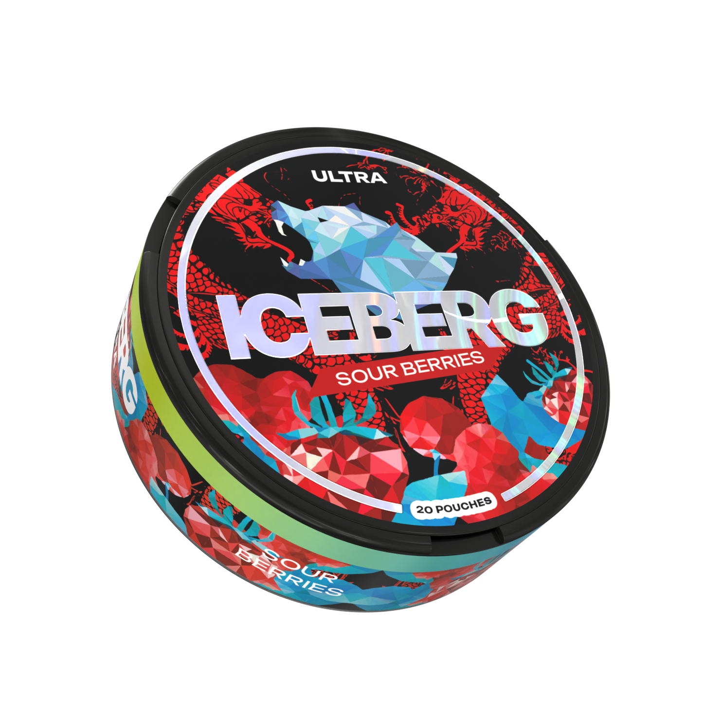 Iceberg Sour Berries 16.8 mg/pouch (28 mg/g)