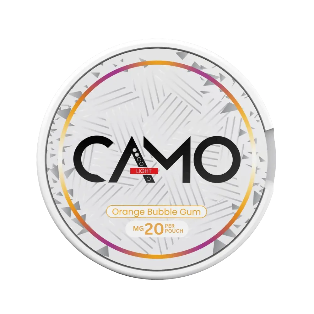 Camo Orange Bubble Gum 20 mg/pouch (26.6 mg/g)