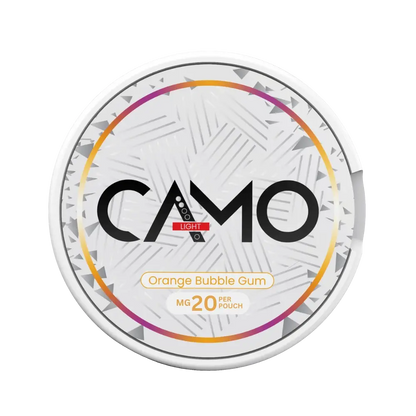 Camo Orange Bubble Gum 20 mg/pouch (26.6 mg/g)