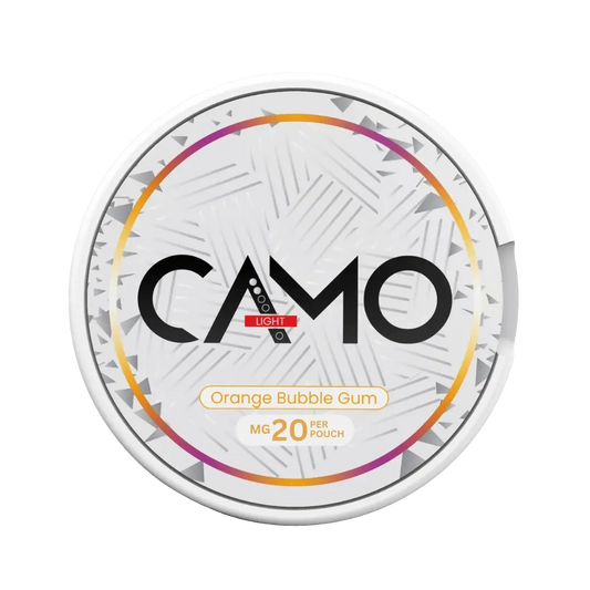 Camo Orange Bubble Gum 20 mg/pouch (26.6 mg/g)
