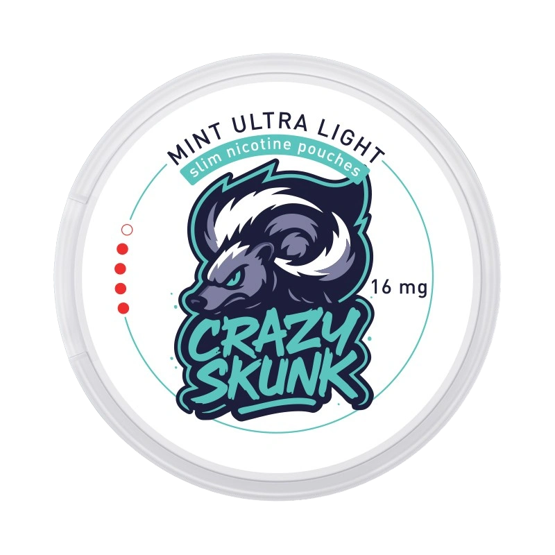 CRAZY SKUNK Mint Ultra Light 16 mg/pouch (32 mg/g)