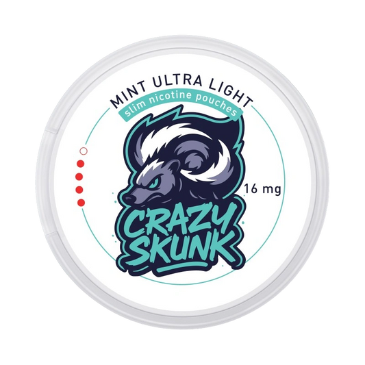 CRAZY SKUNK Mint Ultra Light 16 mg/pouch (32 mg/g)