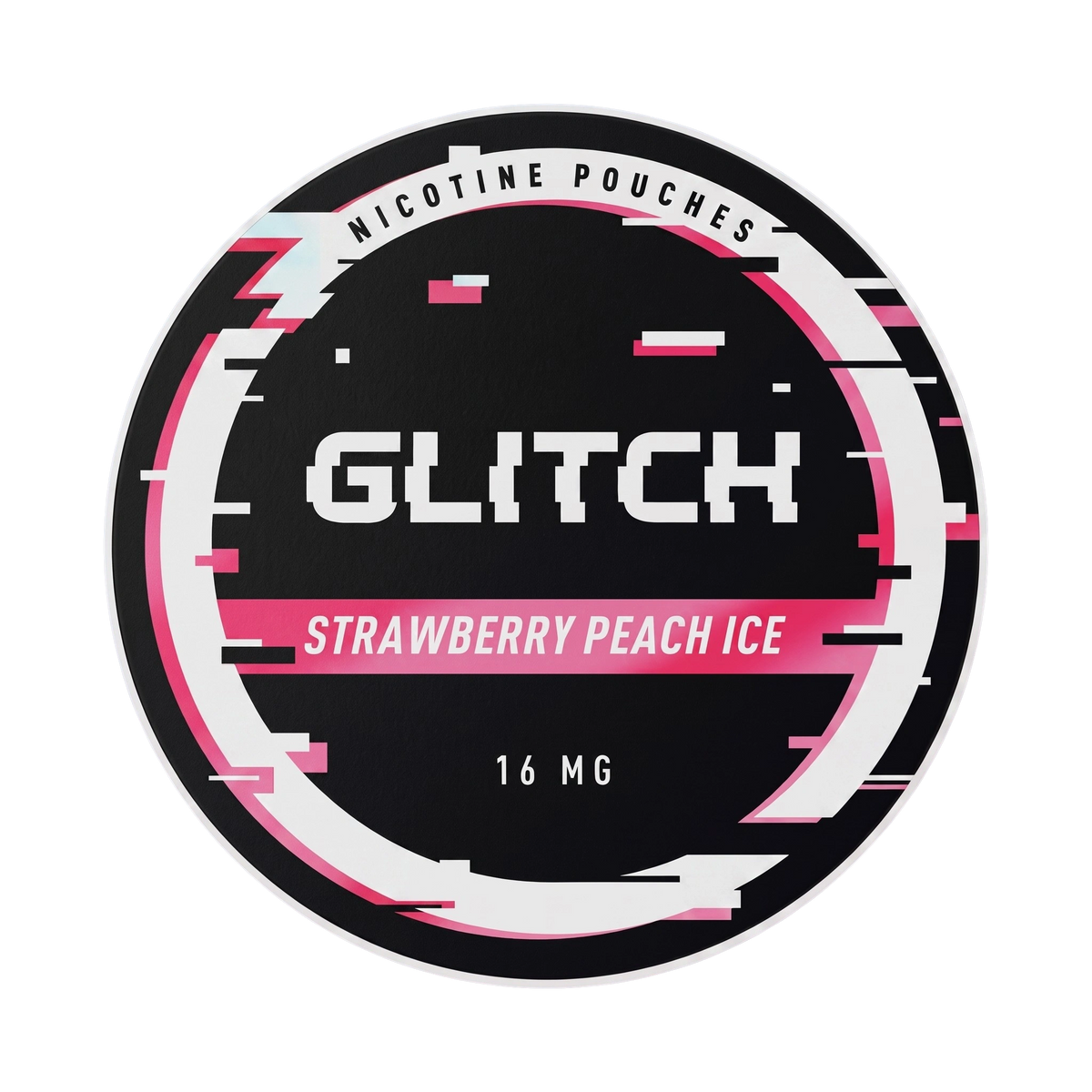 GLITCH Strawberry Peach Ice 12.8 mg/pouch (16 mg/g)