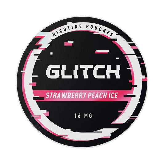 GLITCH Strawberry Peach Ice 12.8 mg/pouch (16 mg/g)