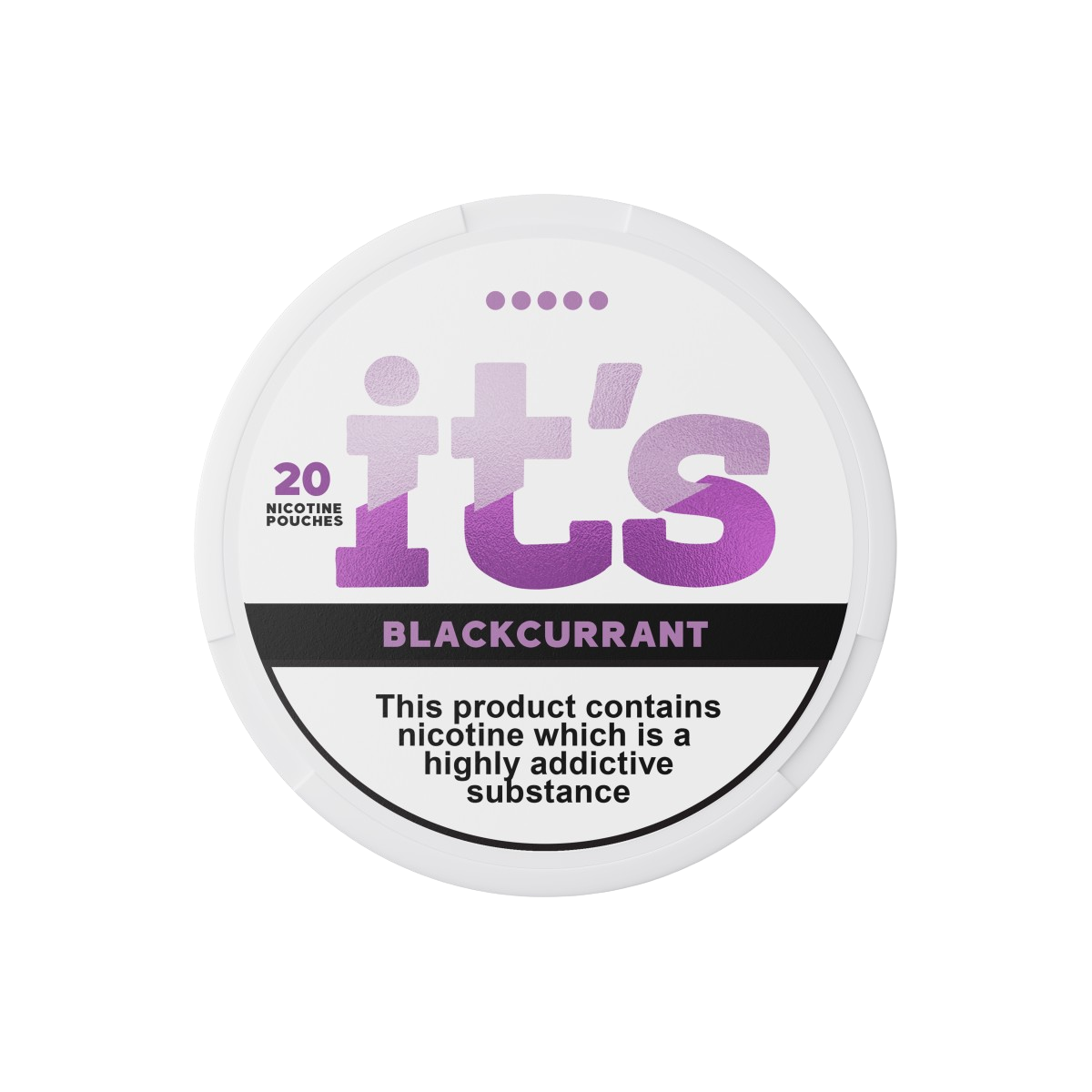 It's Blackcurrant 20 mg/pouch (26.6 mg/g)