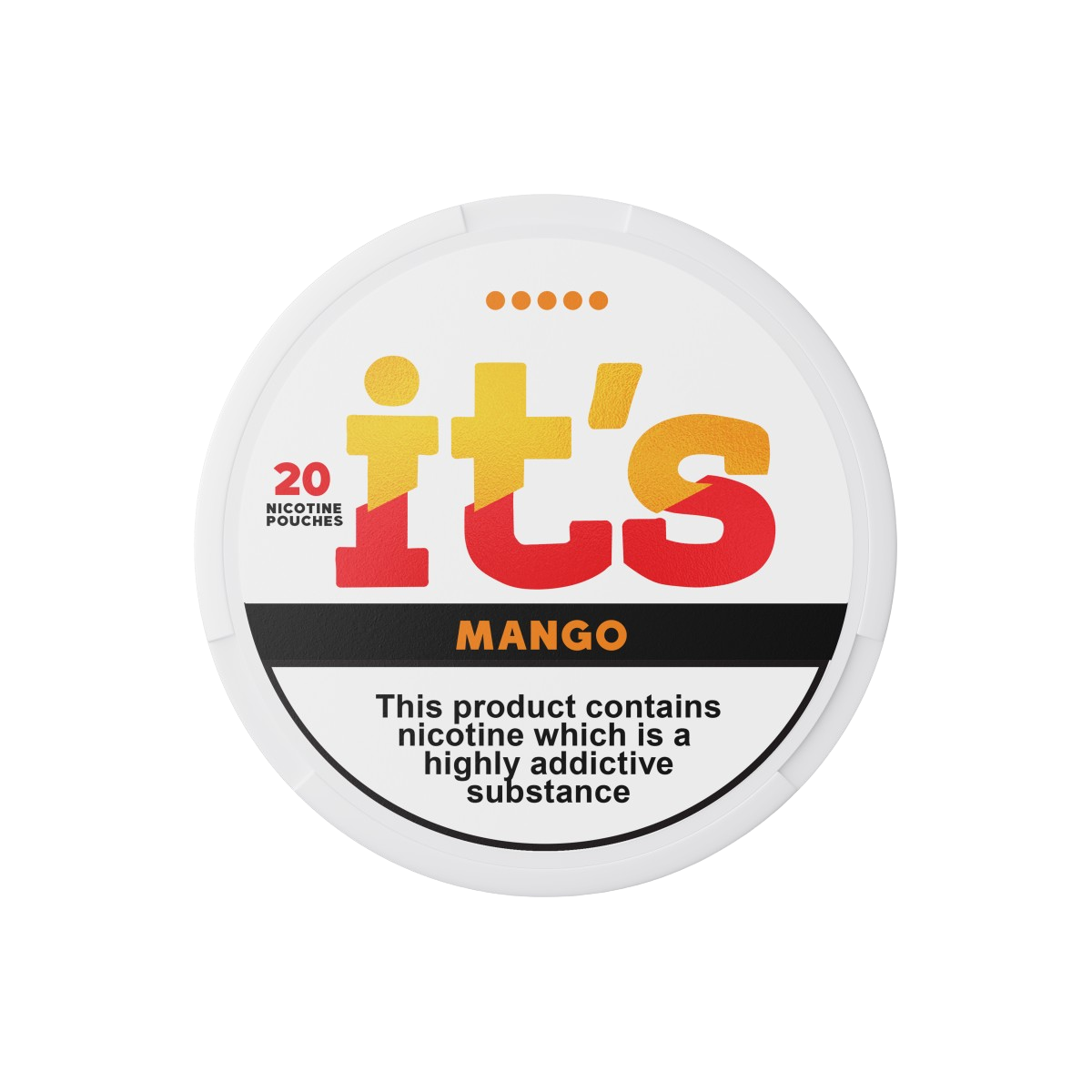 It's Mango 20 mg/pouch (26.6 mg/g)